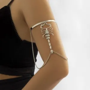 Silver Scorpion Tassel Bracelet