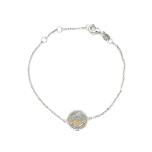 Solid Smiley Happy Face Bracelet
