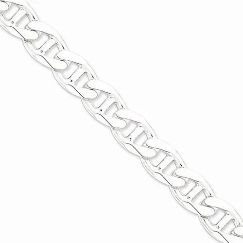 Sterling Silver Heavy Anchor Link Bracelet