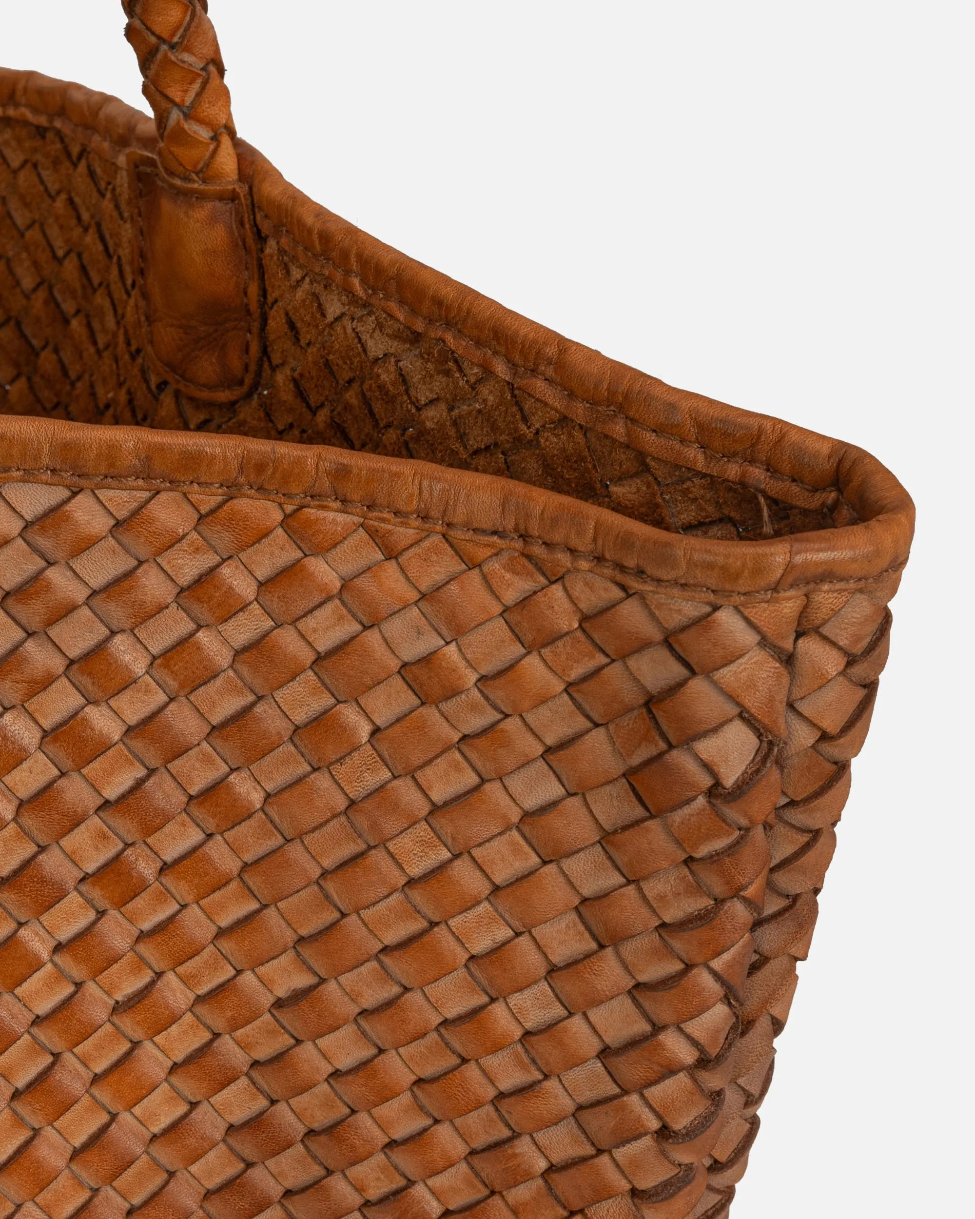 Taylor | Woven Leather Tote Bag