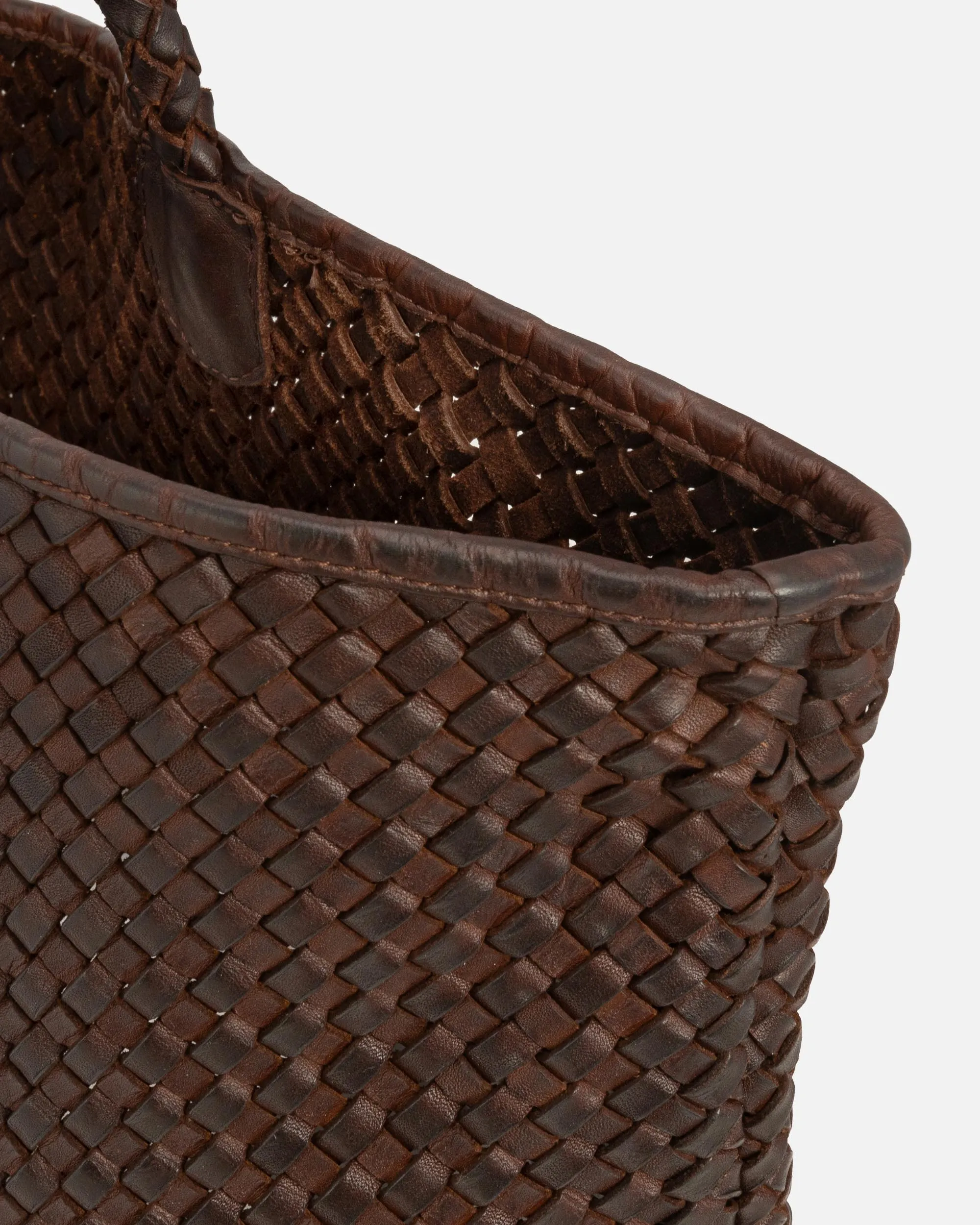 Taylor | Woven Leather Tote Bag