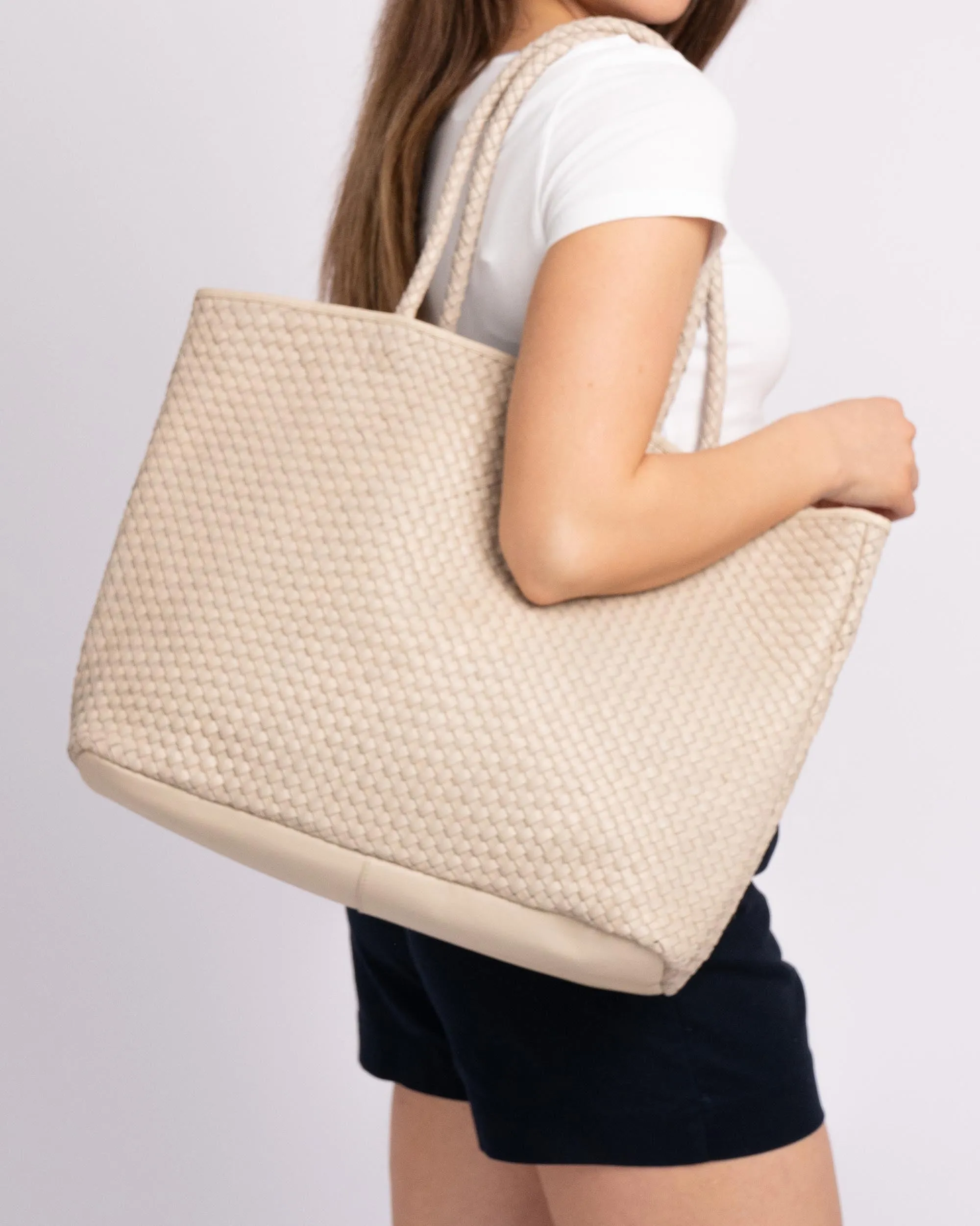 Taylor | Woven Leather Tote Bag