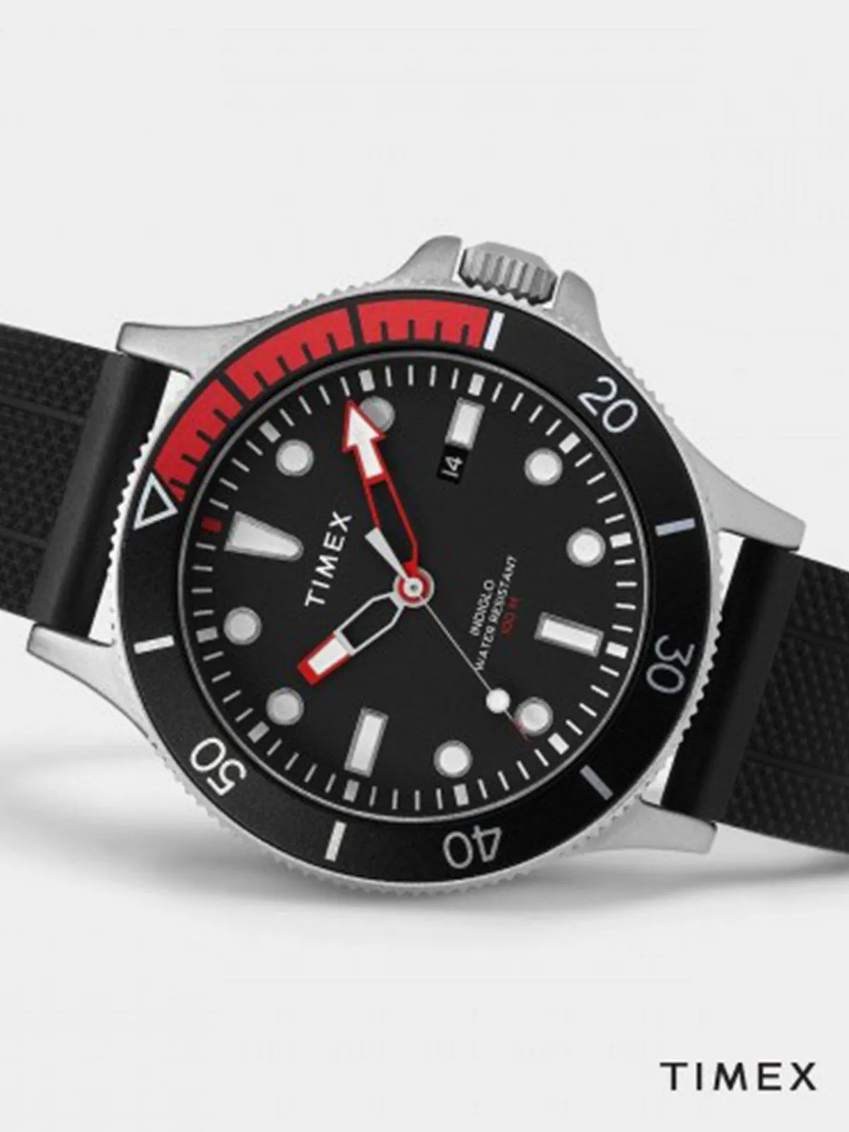 Timex Allied Coastline TW2T30000 Silicone Strap Watch 43mm