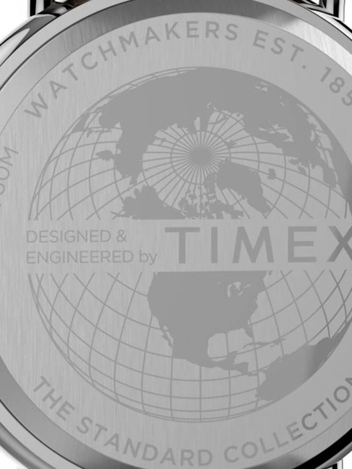 Timex Standard Chrono TW2T68900 41mm Silver Tone Brown Leather Strap