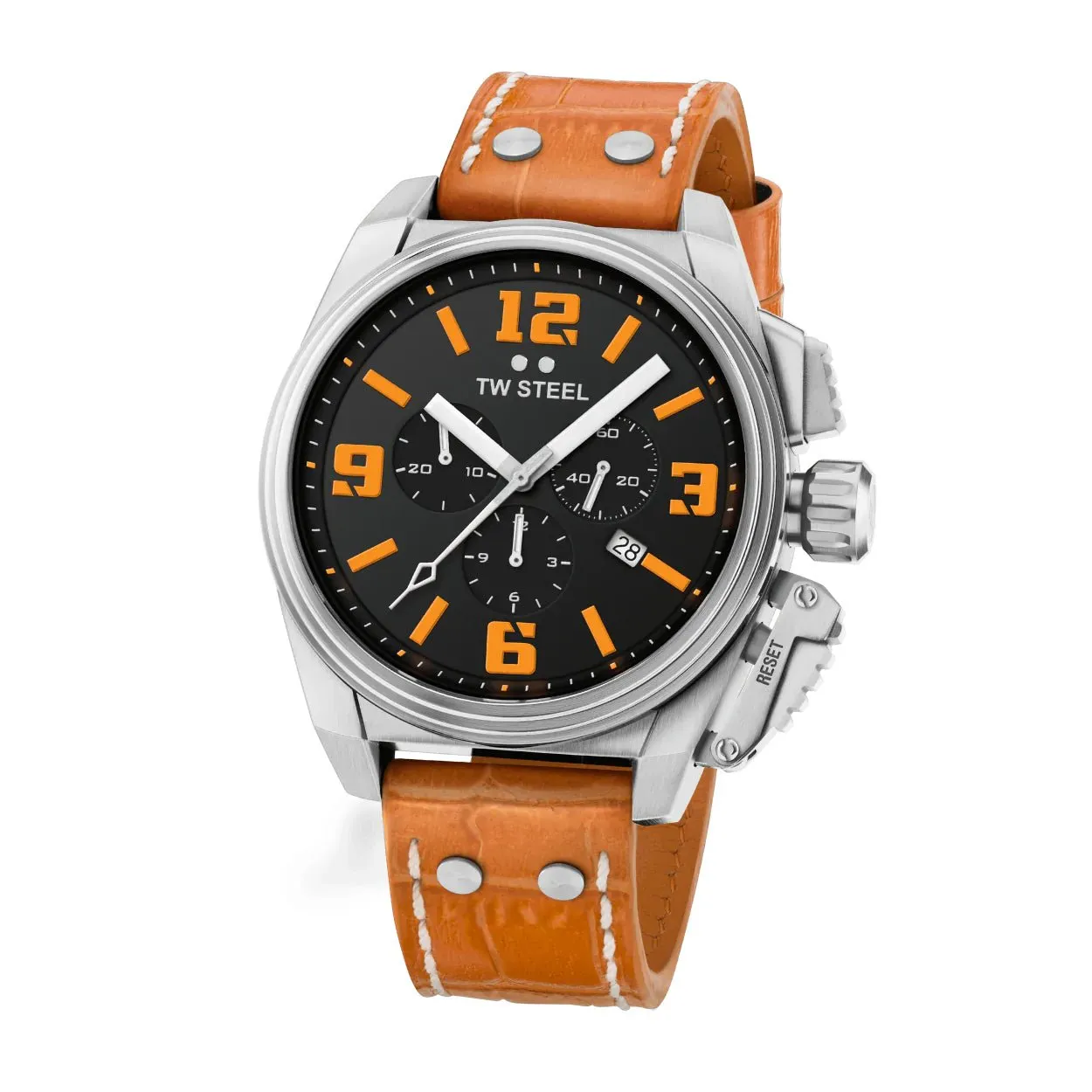 TW Steel - Canteen Style Leather Watch TW1012