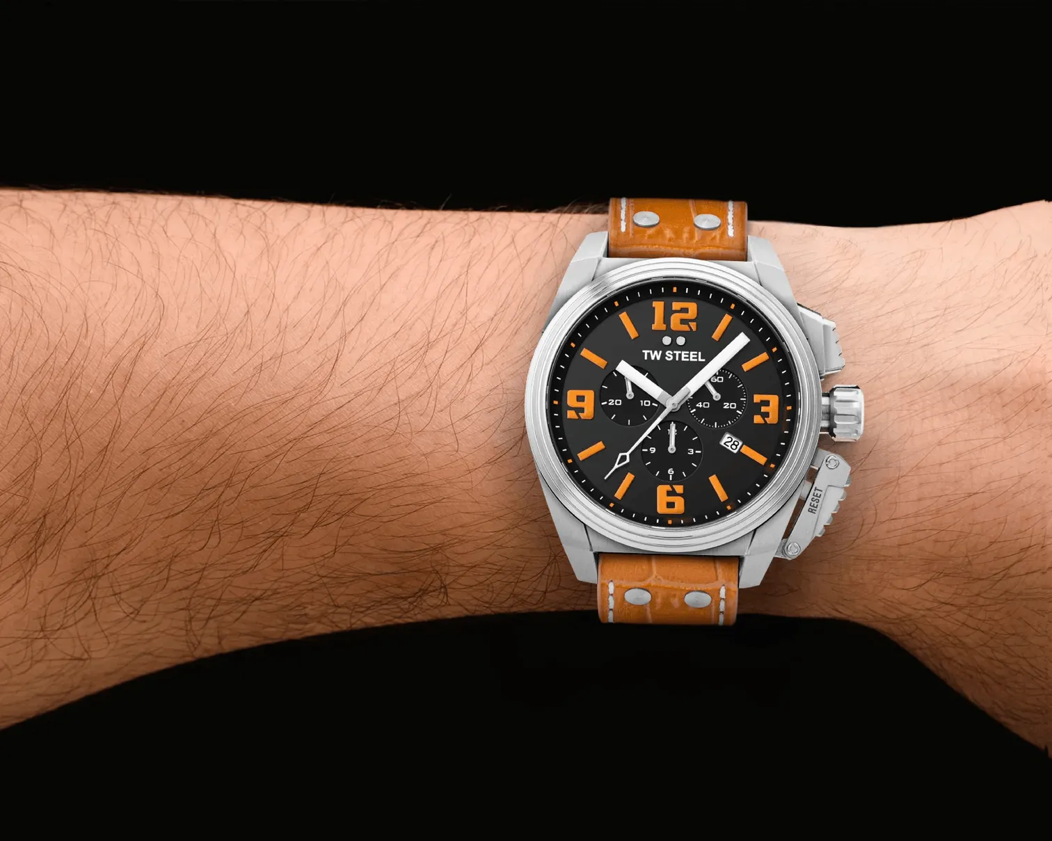 TW Steel - Canteen Style Leather Watch TW1012