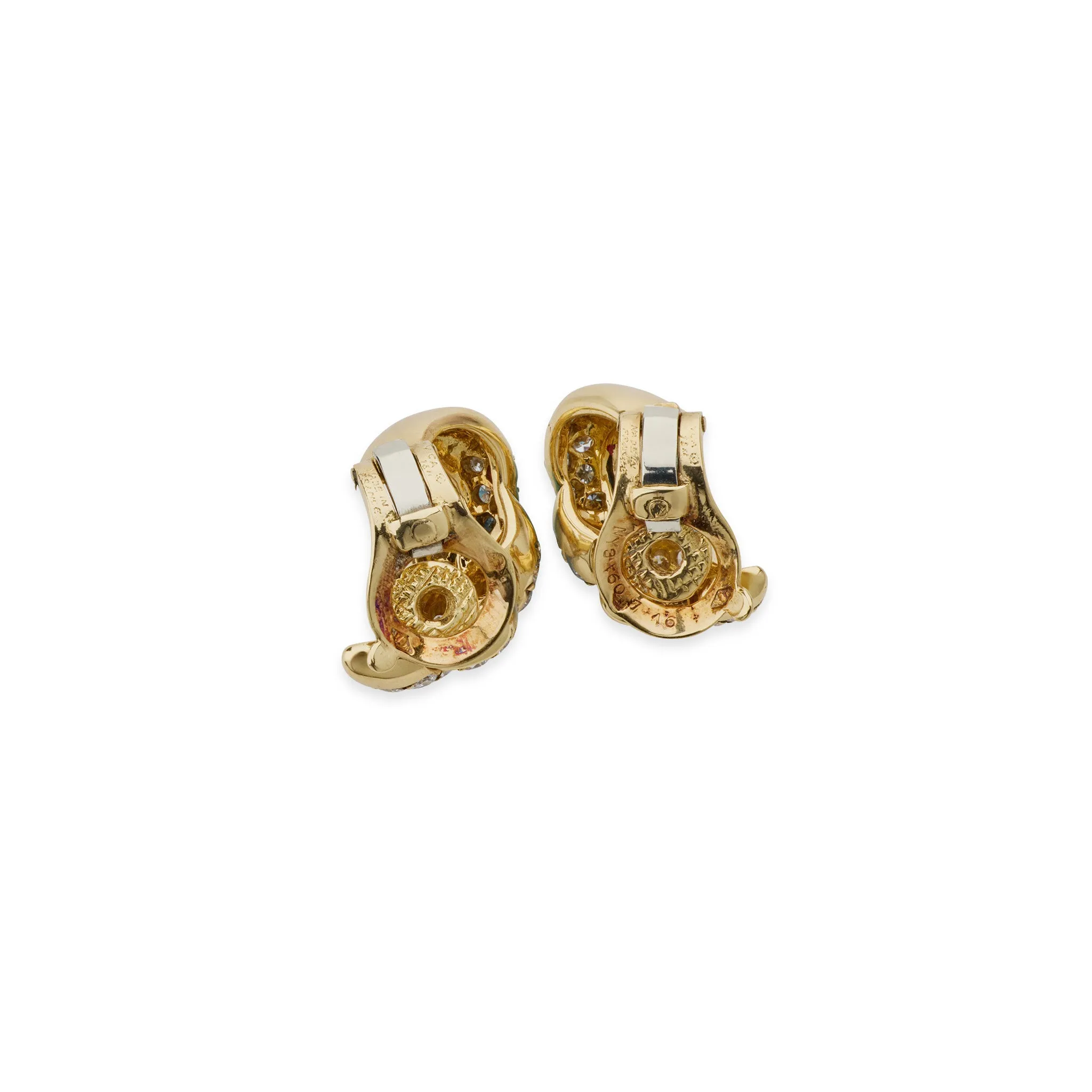 Van Cleef & Arpels Paris Diamond Clip Earrings