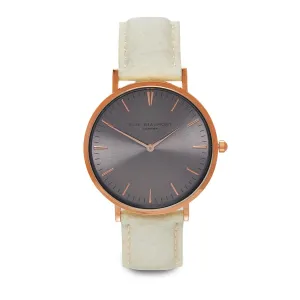 Vegan Oxford Large Grey Dial/Cream