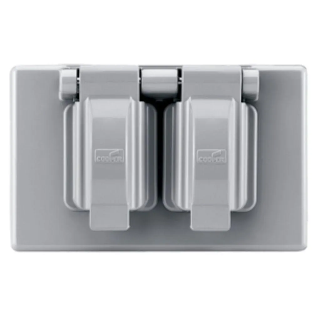 WEATHERPROOF DUPLEX RECEPTACLE COVER