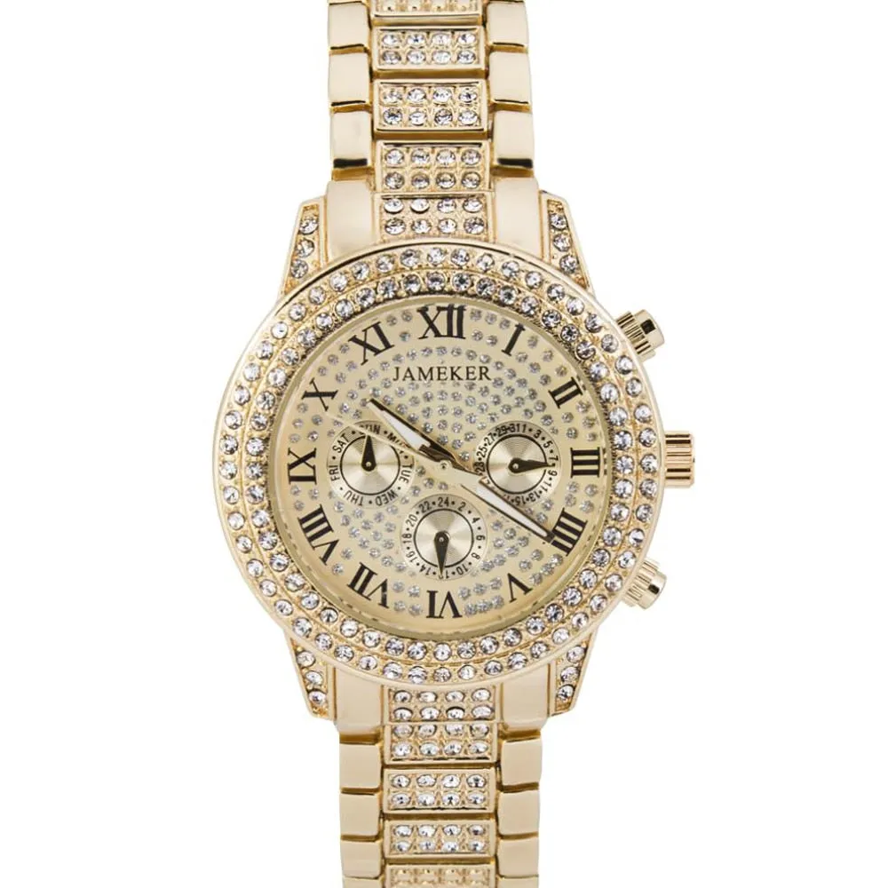 Women's Luxury White Fashion Quartz Movement Stainless Steel Watch