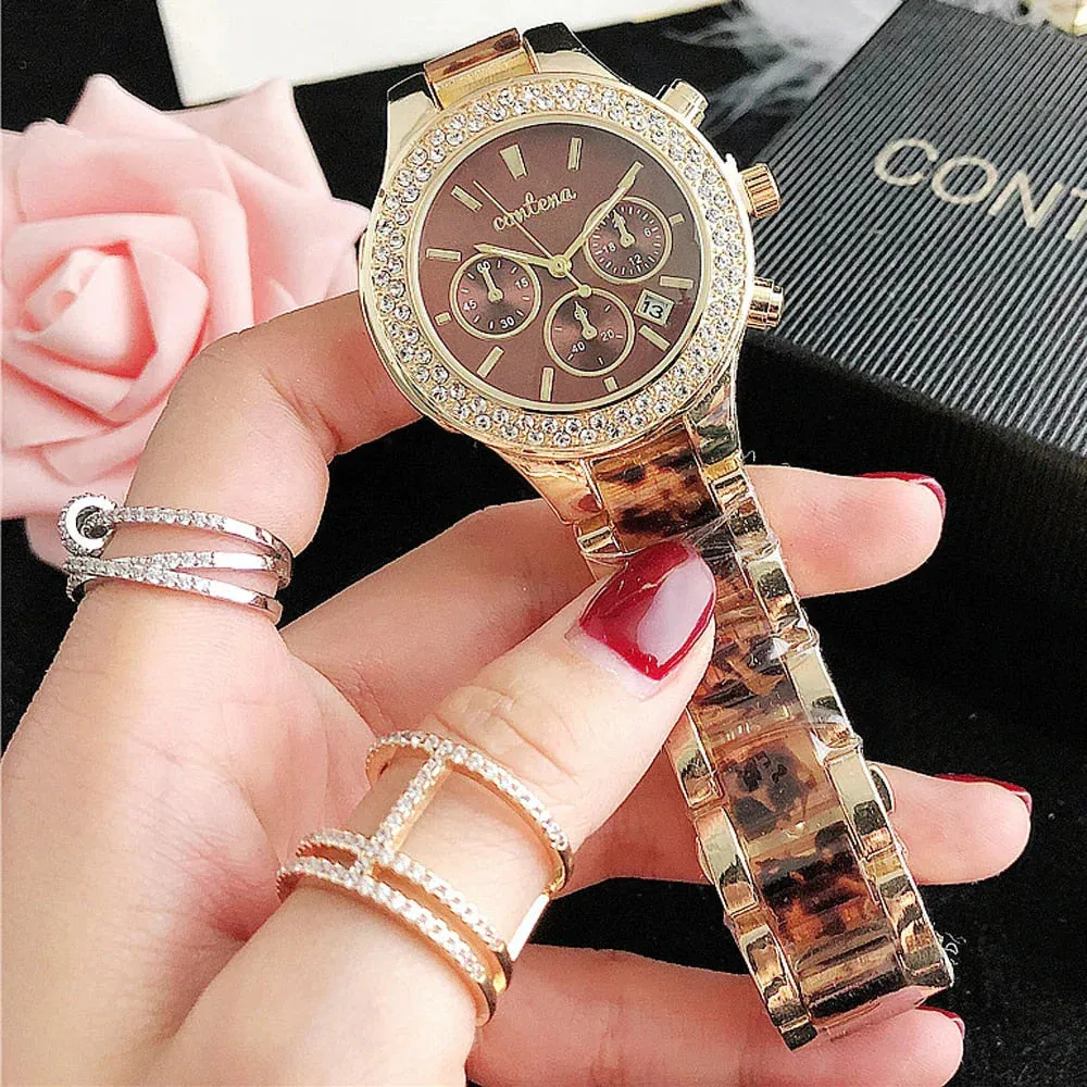 Women's Luxury White Fashion Quartz Movement Stainless Steel Watch