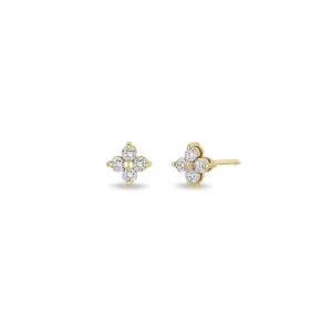 Zoë Chicco 14K Yellow Gold Prong Set Diamond Studs