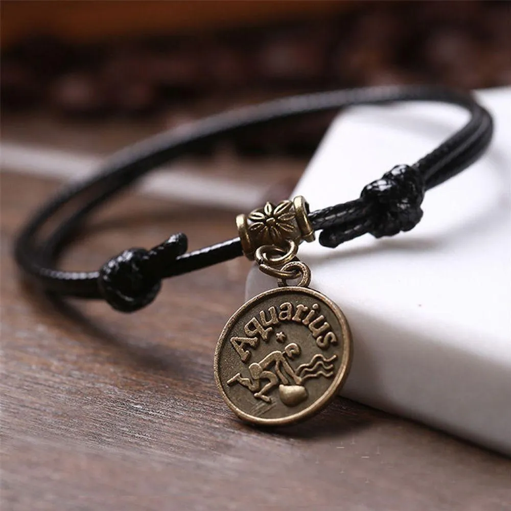 Zodiac Signs Anklet Bracelet Barefoot Sandal Beach Foot Chain